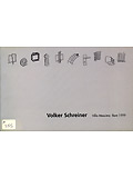 VOLKER SCHREINER : VIDEO WORKS 1988 - 1998